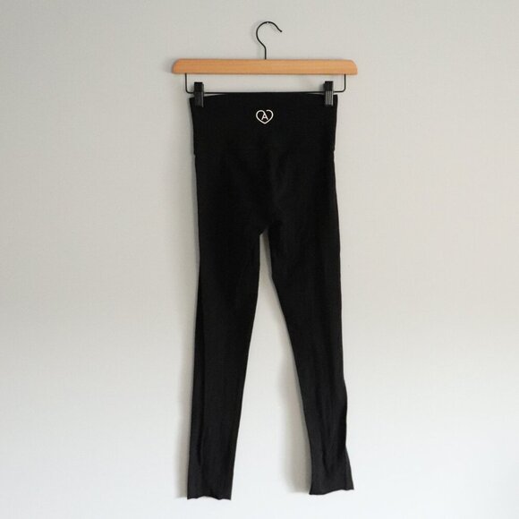 Aritzia Tna Women's Black Sz XS High Rise Activewear Stretch Pant Leggings | 31" - Picture 2 of 10